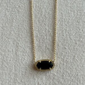 Kendra Scott Elisa Necklace Black Glass